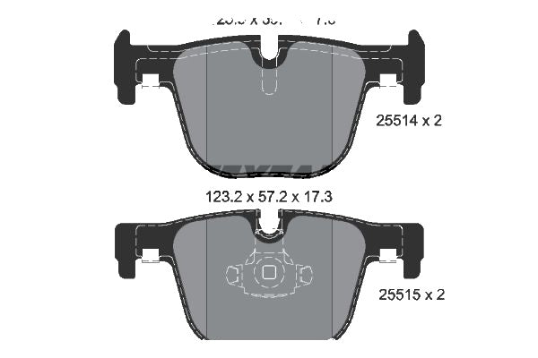 TEXTER BRAKE PAD RR سفايف بريك - TEXTR (34218855007)