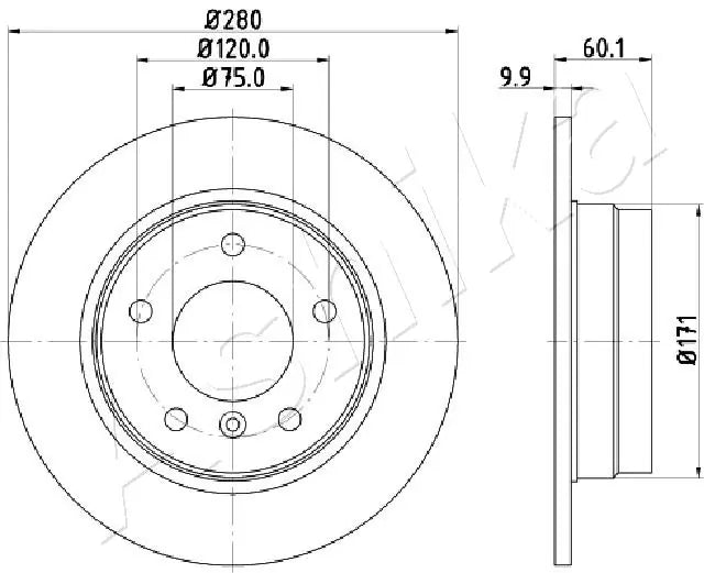 BRAKE DISC RR درمات بريك – 34211162289