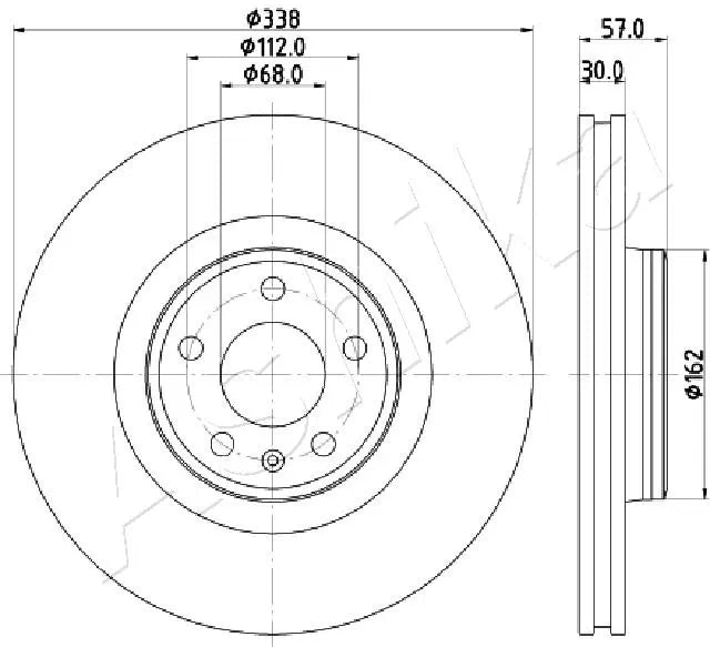 BRAKE DISC FR درمات بريك – 80A615301A