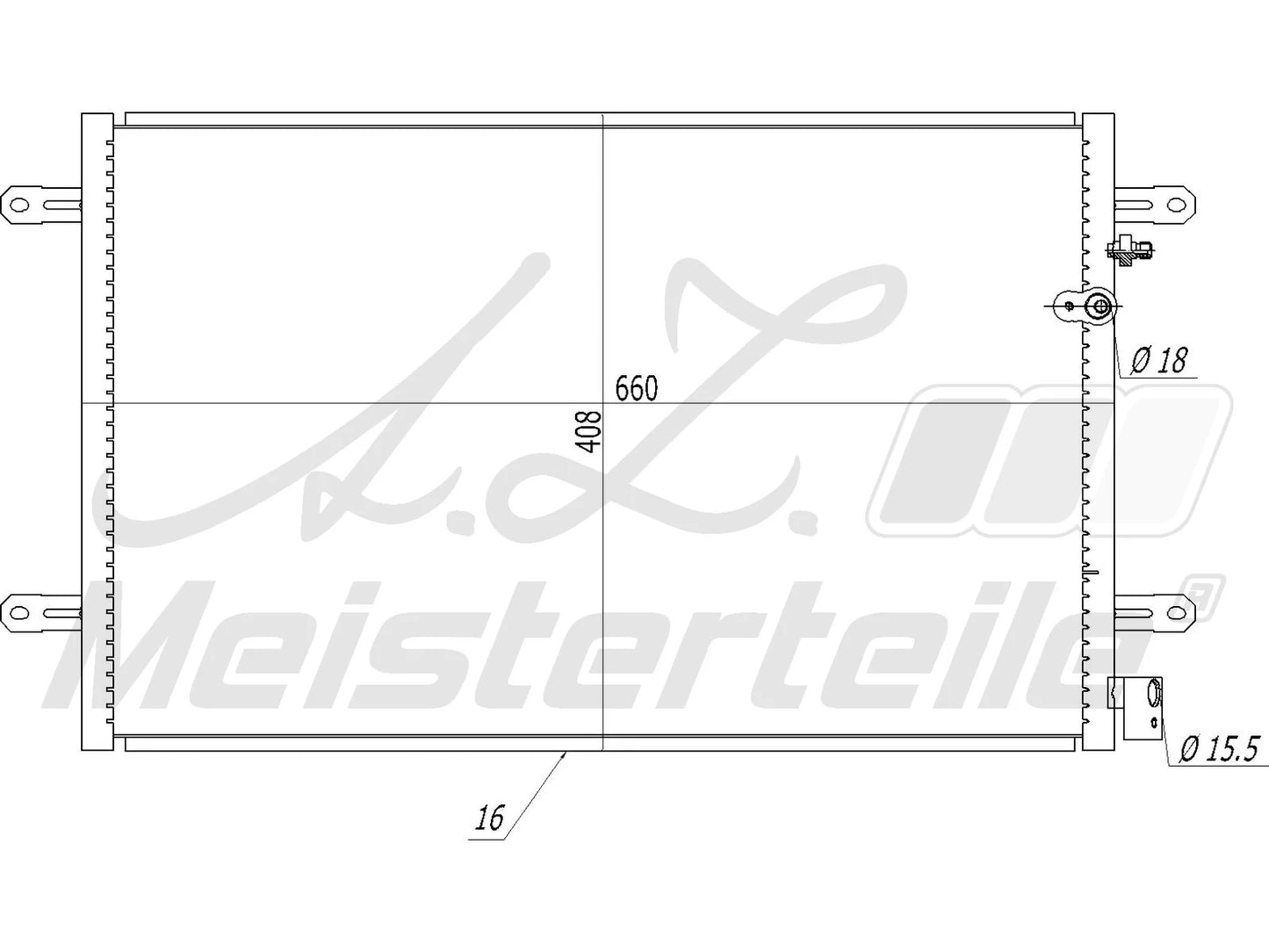 A/C CONDENSER كندنسر مكيف – 4F0260403P