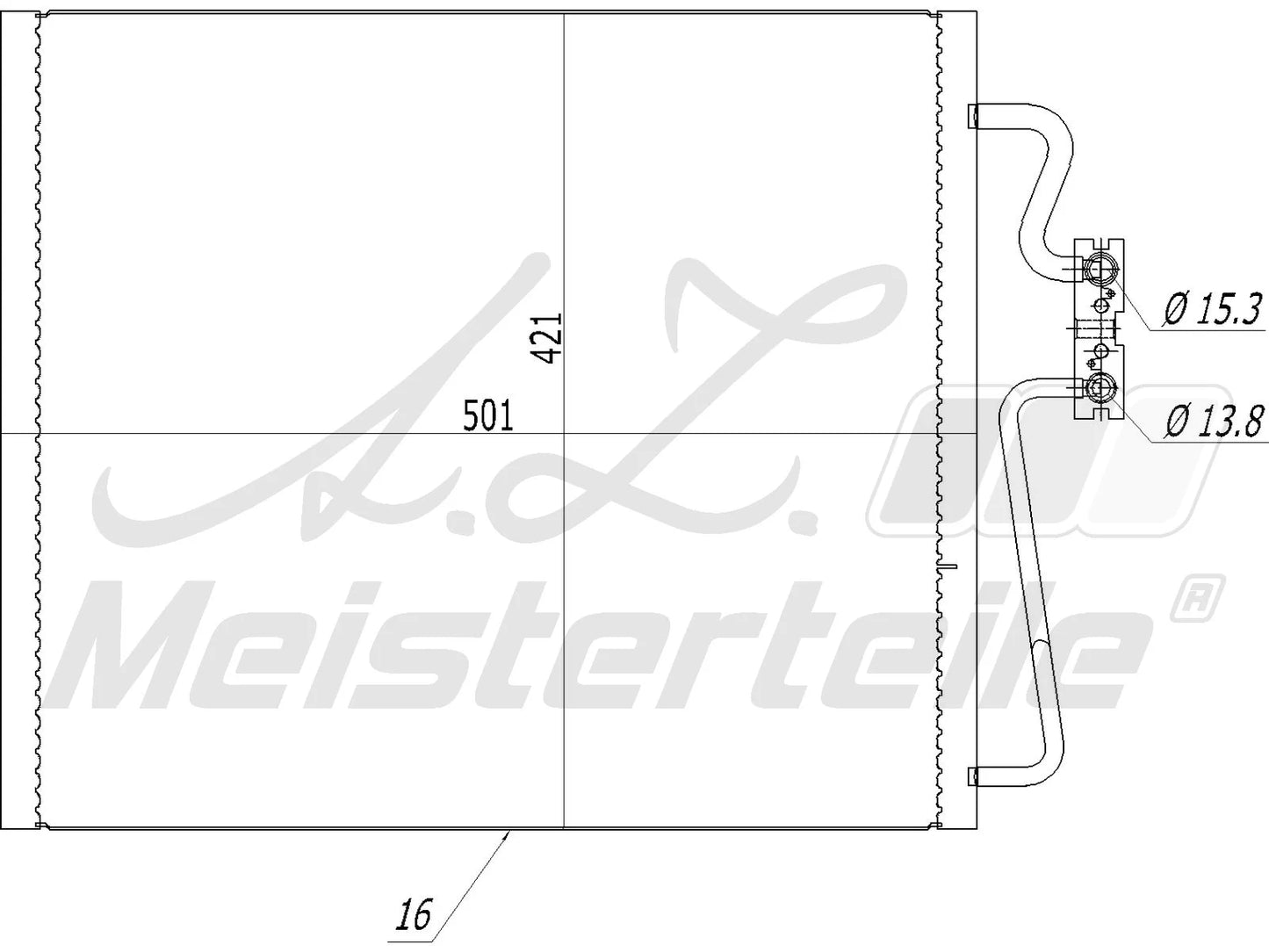 A/C CONDENSER كندنسر مكيف – 64538378439