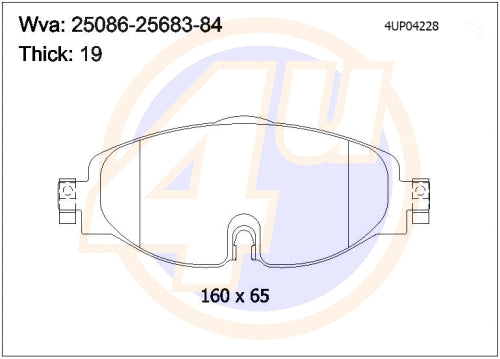 BRAKE PAD FR سفايف بريك – 5Q0698151B