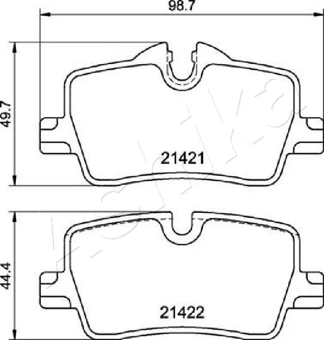 BRAKE PAD RR سفايف بريك – 34206888825