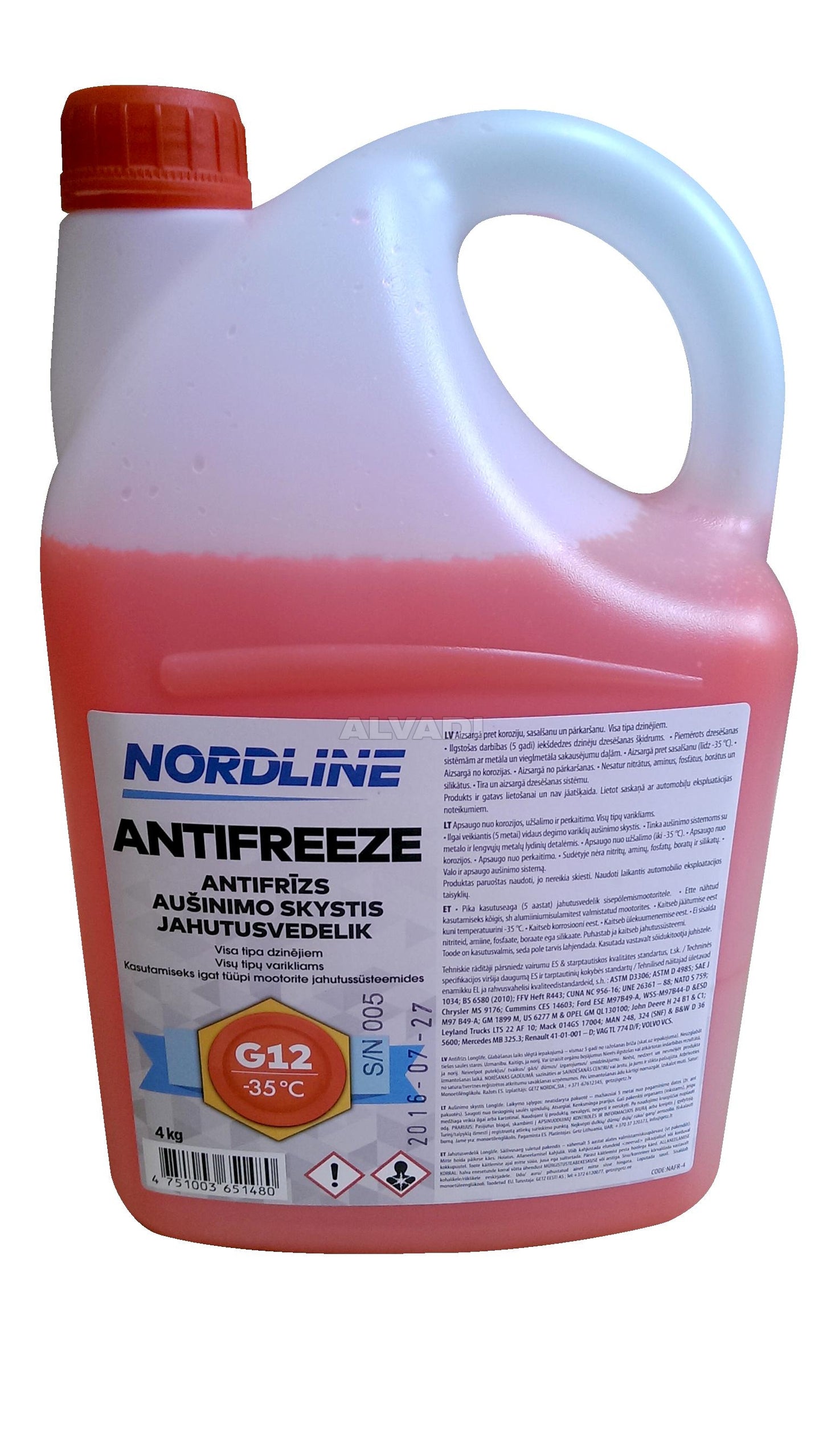 OEM AMG RED COOLANT G12 4L