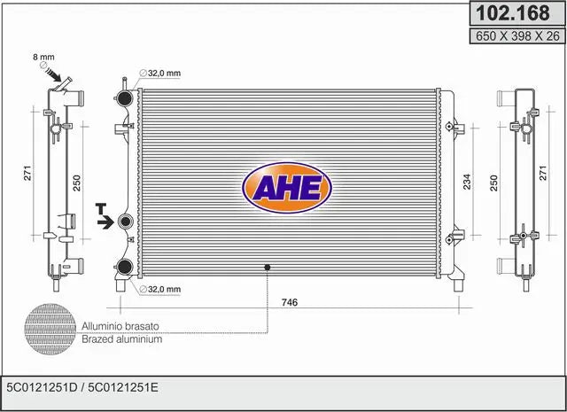 RADIATOR مبرد ماكينه – 5C0121251F