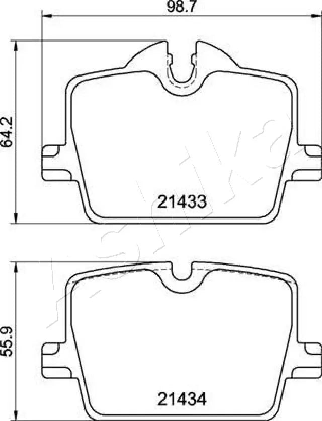 BRAKE PAD RR سفايف بريك – 34206888831