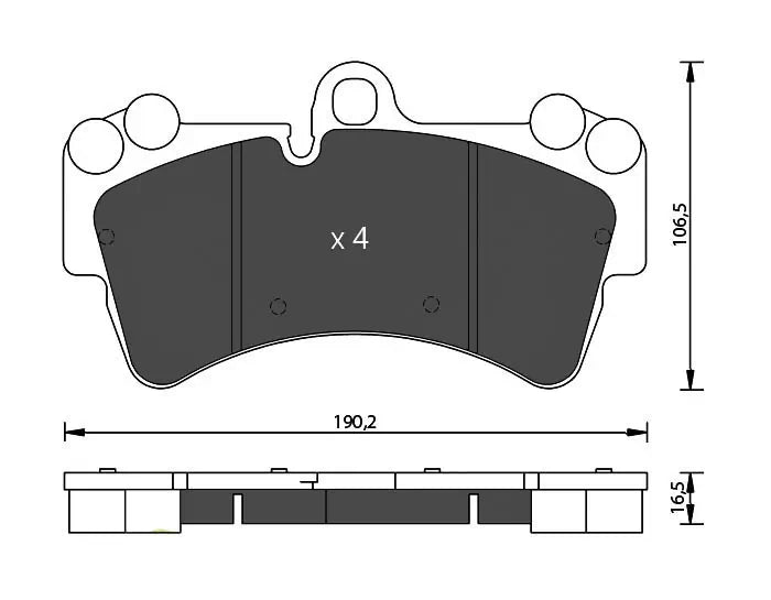 BRAKE PAD FR سفايف بريك – 7L0698151P