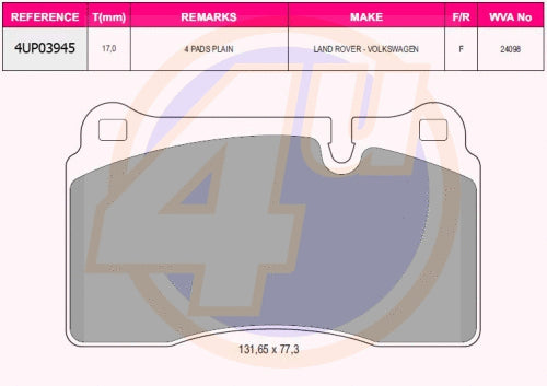 BRAKE PAD FR سفايف بريك – 7L6698151E