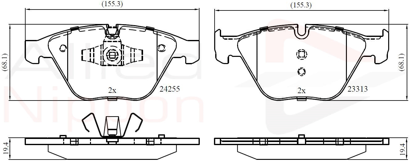 BRAKE PAD FR سفايف بريك – 34112288866