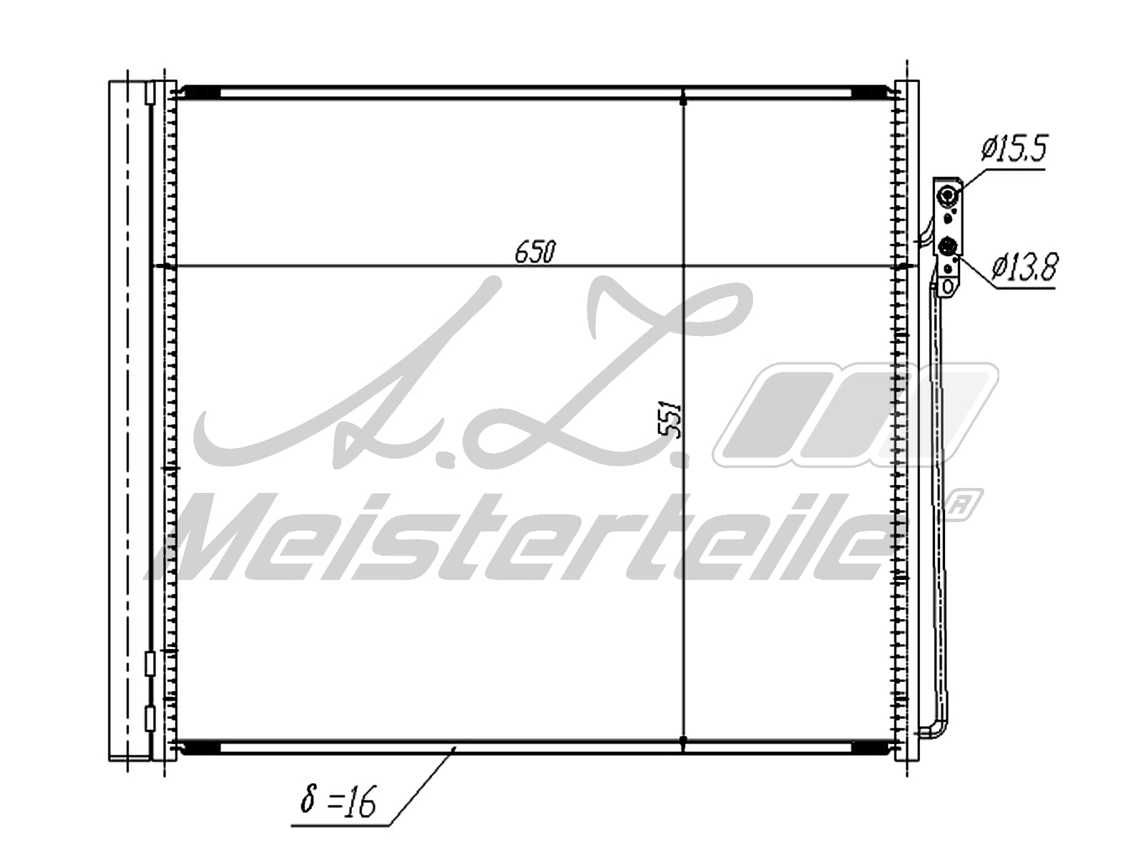 A/C CONDENSER كندنسر مكيف – LR010843