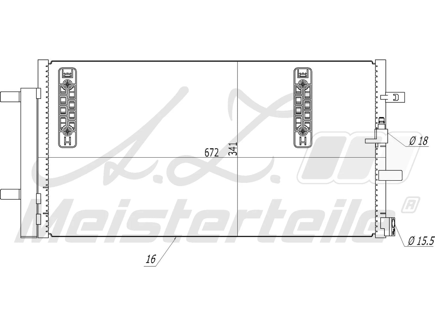 A/C CONDENSER كندنسر مكيف – 8K0260403E