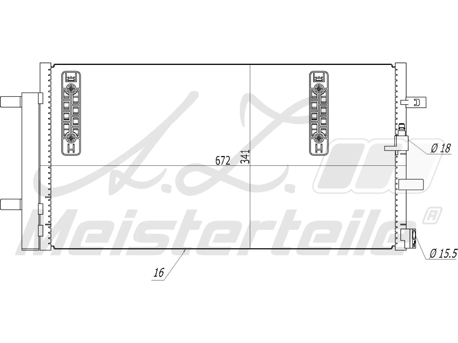 A/C CONDENSER كندنسر مكيف – 8K0260403E