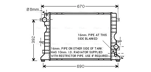RADIATOR مبرد ماكينه – PCC000670