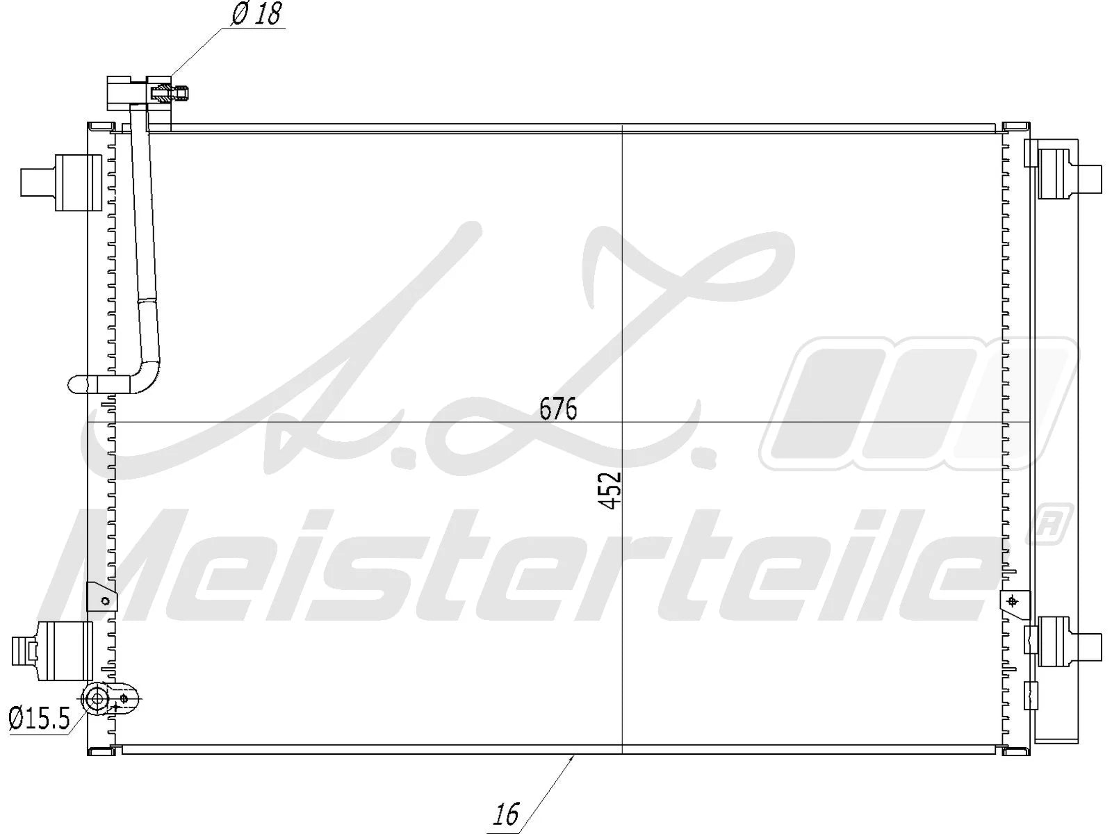 A/C CONDENSER كندنسر مكيف – 4H0260403D