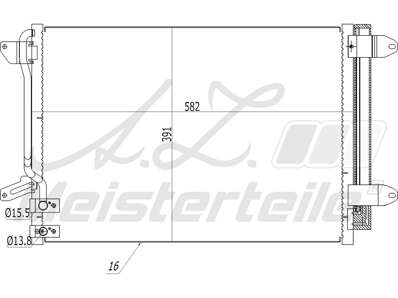 A/C CONDENSER كندنسر مكيف – 5C0820411F